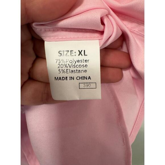 Men's XL Pink Short Sleeve Button Down Shirt NWOT - Picture 4 of 4